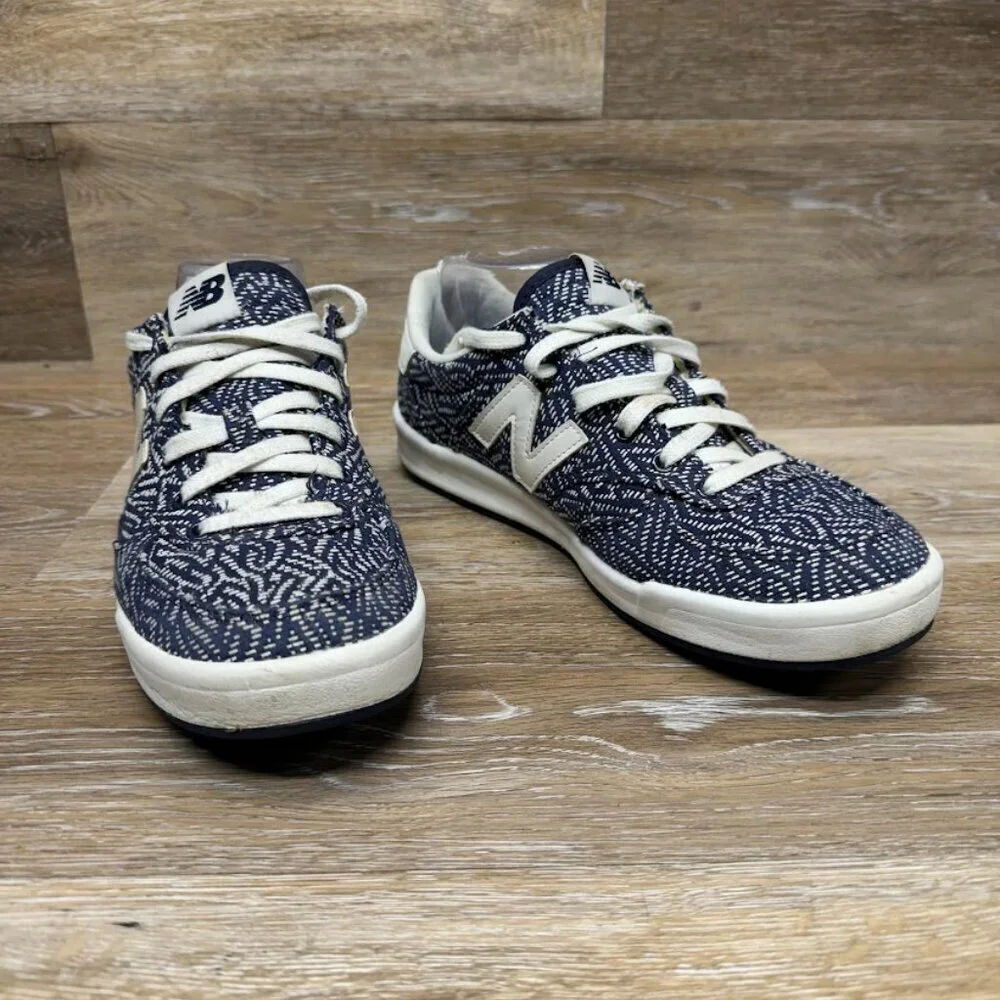 New Balance 300 Cotton Denim Blue/White Court Trainer Sneakers Women's Size 9